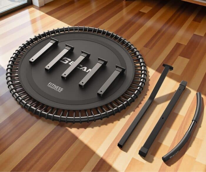 FED Fitness Bcan Series BT4 Soft Land Pro Adult Bungee Trampoline with Bungees Pre-Assembled