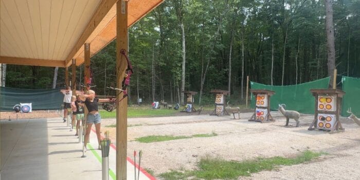 archery at Muskegon Luge Adventure Sports Park in Michigan