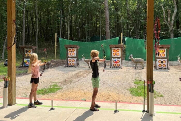 archery at Muskegon Luge Adventure Sports Park in Michigan
