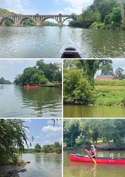 canoe on the Scenic Rappahannock River Fredericksburg VA