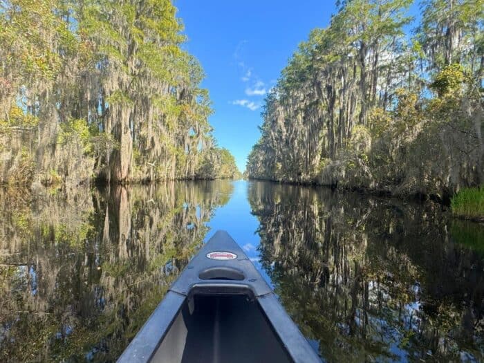 canoe at Okefenokee National Wildlife Refuge