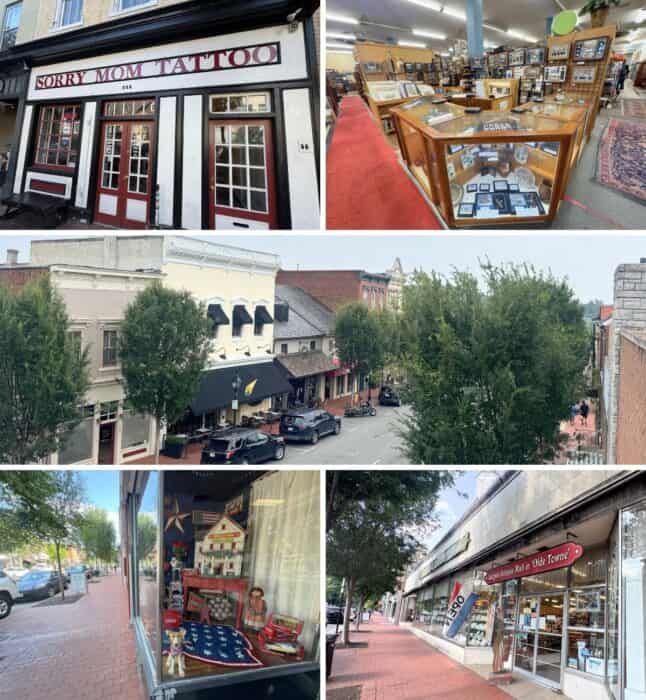 downtown Fredericksburg VA