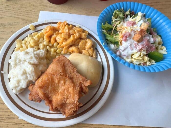 meal at Okefenokee Restaurant