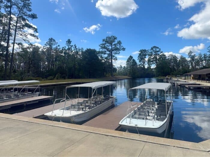 tour boats at Okefenokee National Wildlife Refuge