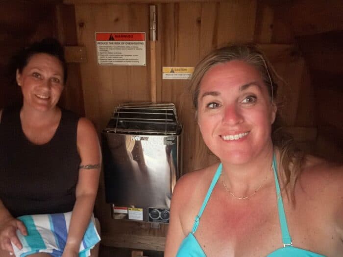 barrel sauna at Cabins of the Cumberland in KY