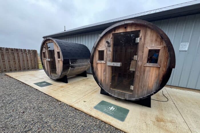 barrel saunas for Cabins of the Cumberland in KY