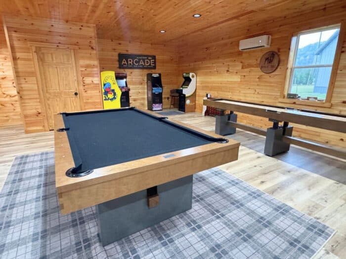 game room for Cabins on the Cumberland